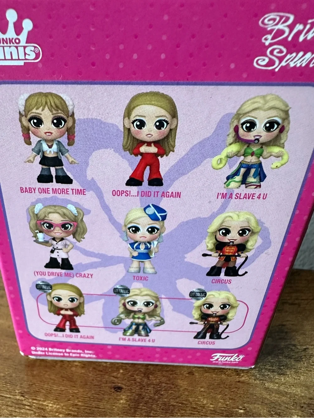 Funko Minis Britney Spears Mini Figure - Holding Whip with Blonde Hair NWT